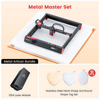 Kit de bricolage AlgoLaser MK2 Graveur laser CO2 20W pour pierre, caoutchouc, bois et contreplaqué - Facile pour les débutants avec support IA