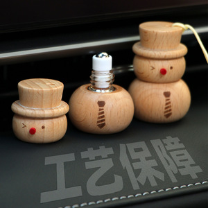 Nouveau flacon roll-on en bois de hêtre pour huiles essentielles et parfums, 2 ml, petite capacité, avec pendentif en bambou - Product Image 2