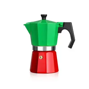 Classic Italian Coffee Maker High Quality Aluminum Pressure Valve Stovetop Induction Espresso Coffee Maker Moka Pot