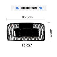 Grille de calandre avant de voiture 13RS7 fabriquée par l'usine Yinhua, pièces de carrosserie, grille ou maille nid d'abeille noire pour A7 S7 12-15