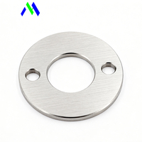 Pièces de machine CNC en alliage d'aluminium brossé de haute précision sur mesure OEM, support de cadre, pièces de machines industrielles électroniques