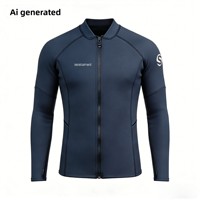 Neuer 1,5-mm-Gummi-Tauchanzug, zweiteilig, langärmlig, verdickt, kältebeständig, warm, zum Schnorcheln und Surfen, für Erwachsene, Unisex, für alle Jahreszeiten