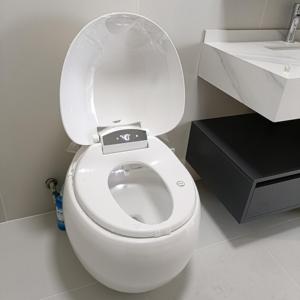 Inodoro Inteligente con Asiento Calefactado, Operación Automática, Tanque Oculto, Instalación en el Suelo, Control Remoto, Taza Alargada - Product Image 1