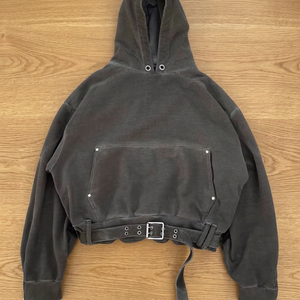 Hoodie utilitaire court en polaire avec ceinture ajustable, respirant, coupe-vent, hiver, unisexe, fermeture éclair - Product Image 1