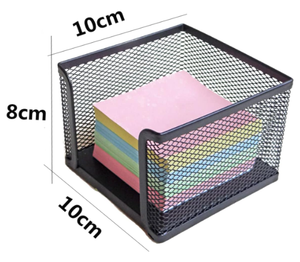 Mesh Memo Holder Iron Wire Notepad <b>Box</b> for Office and Home Desk Organizer for Notes and Paper Clips Suitable for Users - Product Image 2