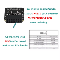 Module de plateforme sécurisée (TPM) 2.0 Bl-tpm-m-lpc2 14-1pin Slb9665 avec interface LPC MSI pour les tests de mise à niveau Windows 11