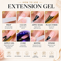 Gel de Construction Auto-Égalisant Sans HEMA Marque Blanche 30g – Fournitures pour Ongles Professionnels Salon – Gel Liquide Dur ou Souple