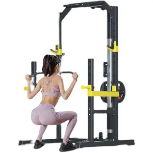 2024 Multifunctional Adjustable Home Gym Workout Fitness Equipment Exercise Power Rack Sport Cable Machine For Unisex