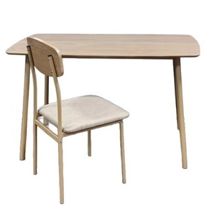 Juego de mesa y sillas de comedor minimalistas de madera maciza, sillas tapizadas cómodas, mesa y sillas multifuncionales - Product Image 5
