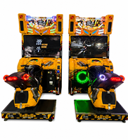 Machine d'arcade de course de motos commerciale, simulateur de conduite à monnayeur pour centres de divertissement familial
