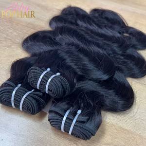 Vente en gros de cheveux humains ondulés paquet de cheveux vierges bruts à cuticule alignée sans perte de cheveux brésiliens - Product Image 3