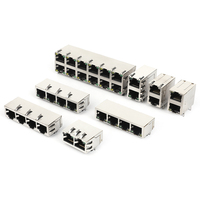 Conector Modular RJ11 de Plástico 6P4C con Orejetas, Vertical, 615004144121