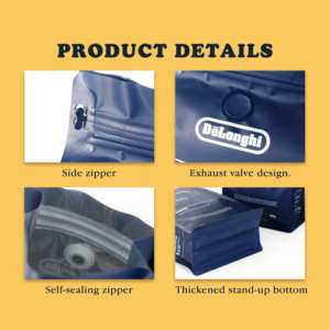 Bolsas de <span class=keywords><strong>café</strong></span> personalizadas con asa, bolsa flexible laminada con fuelle lateral, bolsas para embalaje de palitos de <span class=keywords><strong>café</strong></span> instantáneo - Product Image 5