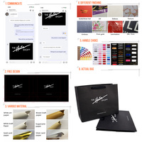 Sacs Cadeaux en Papier de Luxe pour Boutique, Personnalisés avec Logo Imprimé de Marque, pour Salon de Coiffure