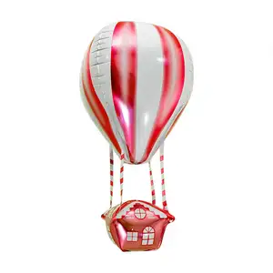 Balon Udara Panas Dekorasi Pesta Tiup 4d Balon Foil Mylar Metalik