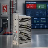 Alimentation de sécurité Mean Well AD-55A 55W 12V 13.8V 3.5A 0.23A 1.8A 0.16A à sortie unique avec chargeur de batterie et fonction UPS
