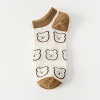 Chaussettes bon marché en vrac, vente en gros, chaussettes d'été dessin animé pour femmes
