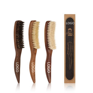 Brosse à <span class=keywords><strong>cheveux</strong></span> en bois <span class=keywords><strong>de</strong></span> noyer personnalisée pour barbe lisse, poils <span class=keywords><strong>de</strong></span> sanglier doux/moyens, brosse à <span class=keywords><strong>cheveux</strong></span> lissante pour femmes et hommes, nettoyage - Product Image 1