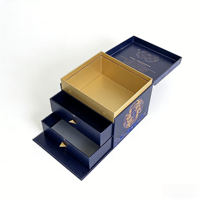 Boîte cadeau carrée en carton rigide biodégradable de qualité supérieure pour artisans professionnels, avec gaufrage personnalisé, écologique, pour faveurs de mariage