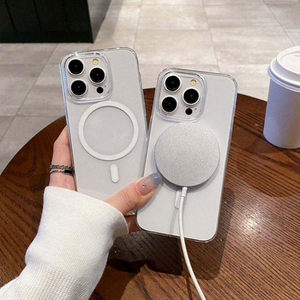 כיסוי טלפון נגד הצהבה, שקוף HD, נגד שריטות, מגנטי, עשוי PC קשיח טהור עבור אייפון 17 פרו, 16e, 16, 15, 14 פלוס, 13, <span class=keywords><strong>12</strong></span> פרו מקס - Product Image 2