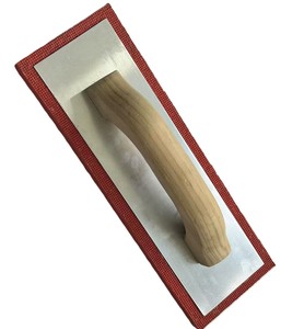 Truelle à béton carrée en caoutchouc rouge de qualité industrielle, best-seller, avec manche en <span class=keywords><strong>bois</strong></span> <span class=keywords><strong>ou</strong></span> en <span class=keywords><strong>plastique</strong></span>, lame de 12 pouces, poignée ergonomique - Product Image 1