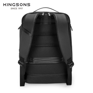 Kingsons Business <b>Backpack</b> 20L <b>Waterproof</b> With Usb Port For Travel And Commute Men's <b>Backpack</b> Solid Color Black - Product Image 3