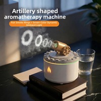 Humidificateur Nouveau Diffuseur d'Arômes Créatif Style Volcan à Anneaux de Fumée Alimenté par USB Humidificateur Domestique Type Canon