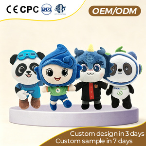Mascota de Peluche Personalizada Profesional, Figura de Cómic, Desarrollo de <span class=keywords><strong>Personajes</strong></span> de Marca, Peluche Suave para Promociones de Eventos Corporativos - Product Image 2
