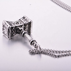 Jewelry Manufacturers Charm Stainless Steel <b>Titanium</b> Plated Jewelry <b>Hammer</b> Thor's <b>Hammer</b> Necklace Cheap Price China Factory - Product Image 3