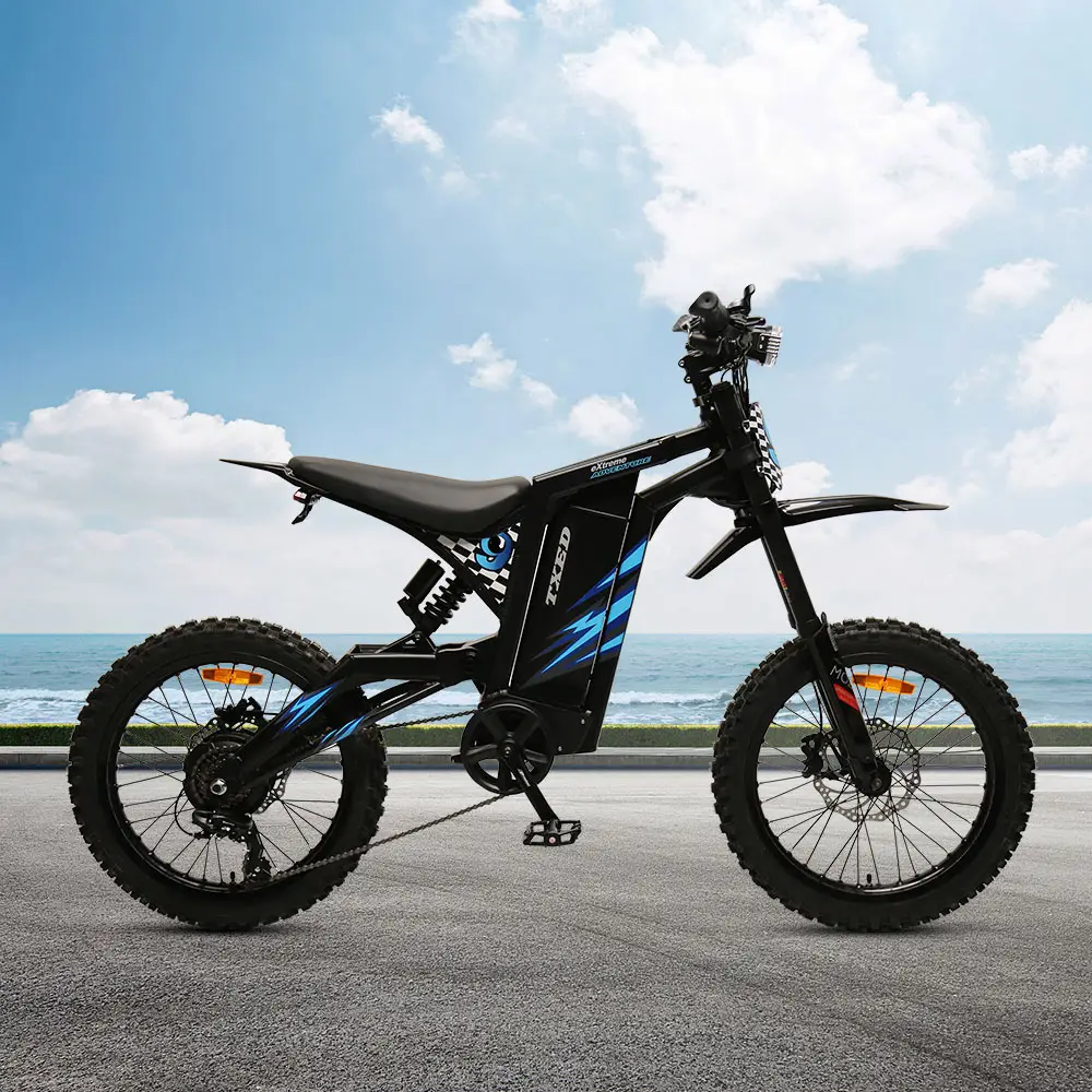 TXED off-road 52V High power 1000w motor bicycle e dirt bike full suspension dirt style bike electric Hybrid bike