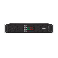 Amplificateur professionnel de scène DJ 4 canaux classe D en métal PT-5200 avec sortie stéréo haute puissance 2-8 ohms pour utilisation en extérieur