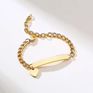 กำไลข้อมือสแตนเลสสำหรับเด็กกำไลข้อมือสั่งทำสำหรับงานปาร์ตี้และของขวัญสร้อยข้อมือสแตนเลส<span class=keywords><strong>18K</strong></span> - Product Image 4