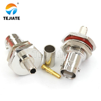 Connecteur optique BNC femelle rond en cuivre RG58/RG142 dédié pour FPC, prise d'alimentation CC CCTV RF 50 12V
