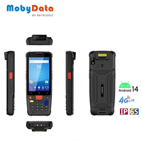 Escáner de Código de Barras Mobydata SA88 Actualizado con Android 14, Computadora de Mano con Pantalla de 4 Pulgadas, Wi-Fi, 4G LTE, PDA Resistente Inalámbrica