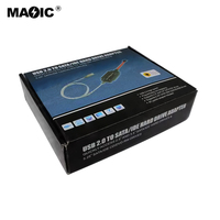 Nuevo Adaptador Convertidor USB 2.0 a IDE y SATA de Suministro Directo de Fábrica para Disco Duro de 2.5 / 3.5 Pulgadas