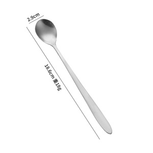 Colher de Mistura de Aço Inoxidável com Cabo Longo de 19,6cm, Polida, Segura para Lava-Louças, Ideal para Café, Coquetéis, Chá com Leite e Chá Gelado, Perfeita para Brindes - Product Image 6