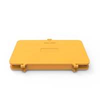 Tray Sambungan Serat Optik Bahan ABS dengan 12/24 Port, Tutup Snap-In, Dapat Ditumpuk untuk Penggunaan FTTH