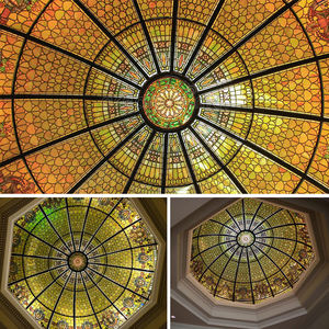 Cúpula de Techo de Vidrio Mosaico Octogonal, Vidrio Templado, Vidrio con Plomo Soldado, Claraboya Abovedada para Salón, Precio al por Mayor - Product Image 6