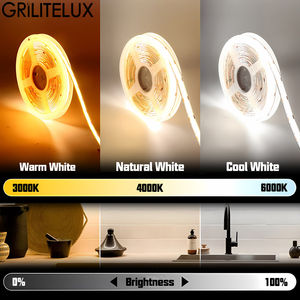 Tira de Luces LED COB de 24 V, 480 LED/m, 8 mm, 140 lm/W, Blanco Cálido/Blanco Neutro/Blanco Frío, Luz sin Puntos para Decoración de Gabinetes de Cocina y Hogar - Product Image 6