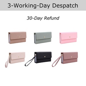 Yihe meilleure vente 8 couleurs A6 expansion portefeuille en cuir de <span class=keywords><strong>litchi</strong></span> souple HB-3782 disque lié autocollants enveloppe de trésorerie disponible Zhejiang - Product Image 3