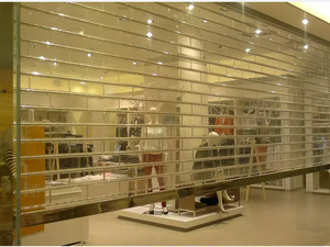 Volets roulants électriques en aluminium pour bâtiments commerciaux et résidentiels, avec cadre en aluminium et stores de toit. - Product Image 5