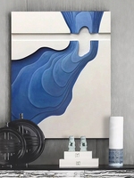 Décoration de la maison moderne nordique fait à la main 3d bois sculpté MDF décoration en bois peintures et arts muraux mixed media artwork