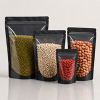 Offre Spéciale – Sachets Doypack Ziplock Transparents Noirs Multi-Tailles de Qualité Alimentaire Refermables pour Haricots, Noix, Café et Snacks – Pochettes Autoportantes