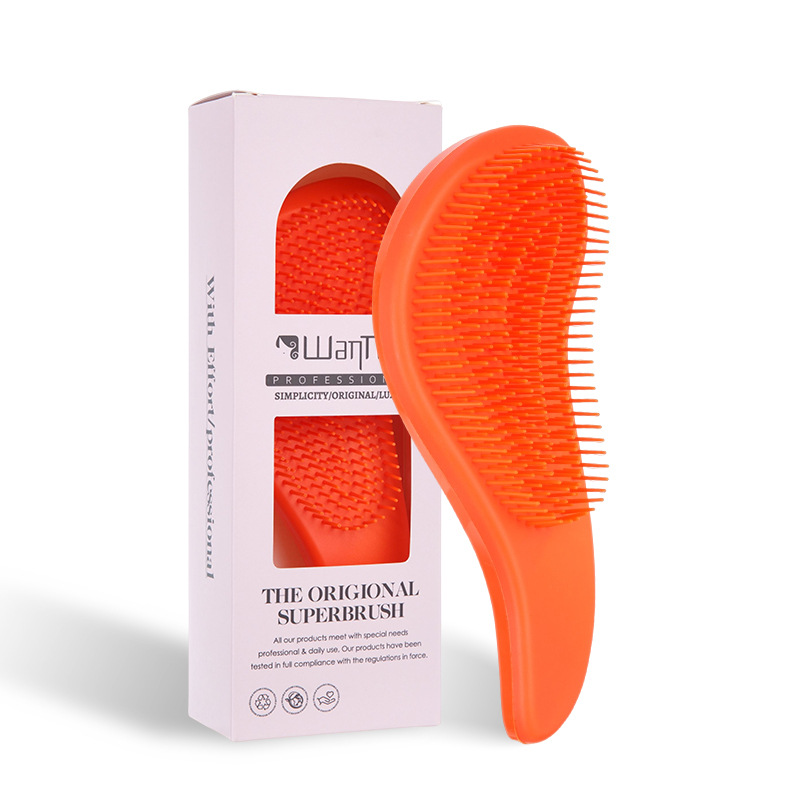 Peigne à cheveux orange