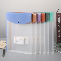 Pochettes de classement A4 en PP en gros pour l'archivage de documents de bureau, sacs de rangement pour contrats et feuilles mobiles, sacs de papeterie pour étudiants et sacs pour papiers d'examen