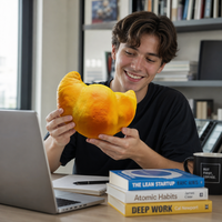 Jouet Squishy Premium Croissant Géant en PU à Rebond Lent pour Soulager le Stress