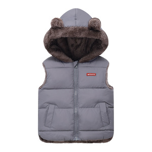 <span class=keywords><strong>Gilet</strong></span> d'hiver pour enfants, nouveau modèle en polaire respirante et imperméable avec capuche et fermeture éclair, style décontracté pour garçons et filles, automne/hiver - Product Image 4