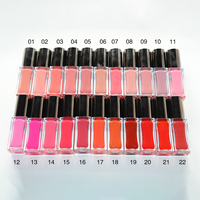 Rouge à lèvres brillant végétalien de logo personnalisé en gros Mini 5g brillant à lèvres liquide de maquillage hydratant 22 couleurs
