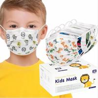 Masque facial jetable pour enfants, motif dessin animé, protection médicale chirurgicale 3 plis, OEM personnalisé, EN14683 Type IIR, taux de filtration 98%