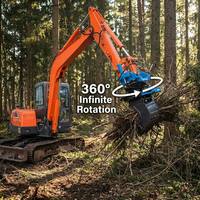 Système de contrôle intelligent à haute efficacité, construction en acier au manganèse durable et résistant à l'usure, moteur rotatif à 360 degrés